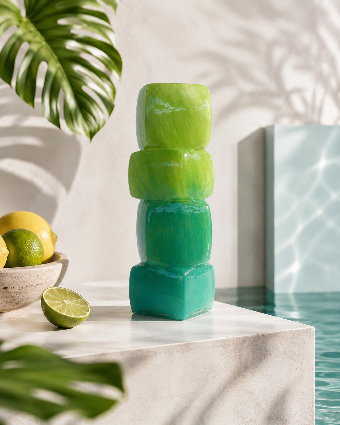 Jade Cristal Élan Vase - Grand hover preview